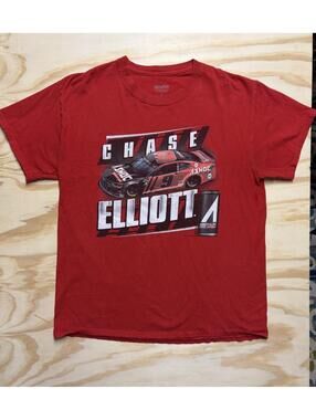 Hendrick Chase Elliot NASCAR Men’s Large Red Short Sleeve T Shirt